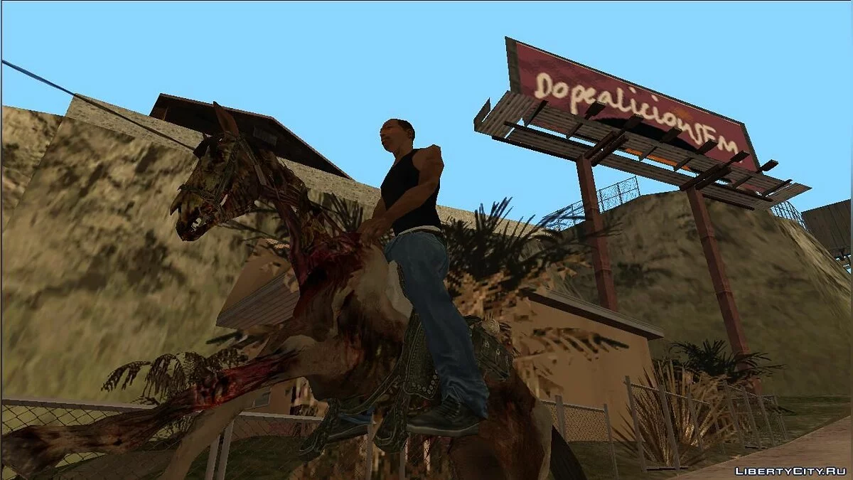 Лошадь-зомби из игры Red Dead Redemption / GTA San Andreas