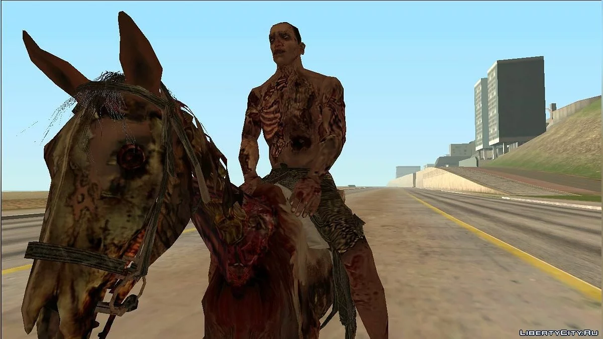 Лошадь-зомби из игры Red Dead Redemption / GTA San Andreas