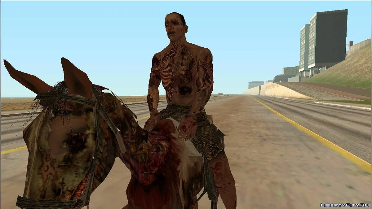 Лошадь-зомби из игры Red Dead Redemption / GTA San Andreas