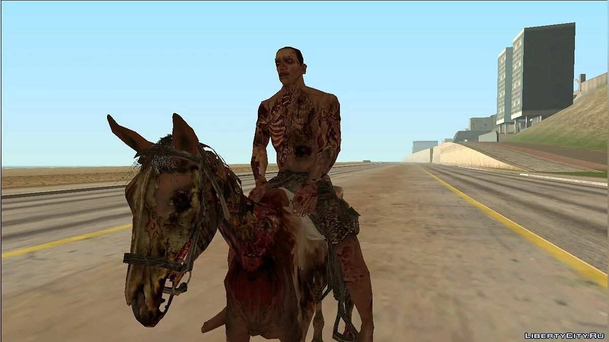 Лошадь-зомби из игры Red Dead Redemption / GTA San Andreas