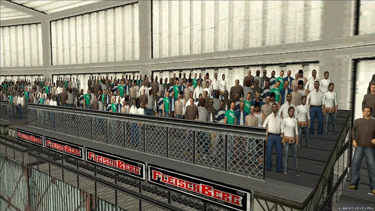 3D модели людей на стадионах - Improved Stadium Crowds / GTA San Andreas