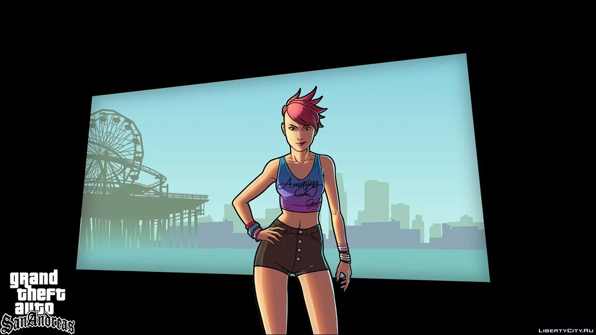 Загрузочные экраны и меню к модификации Amazing Player Female / GTA San Andreas