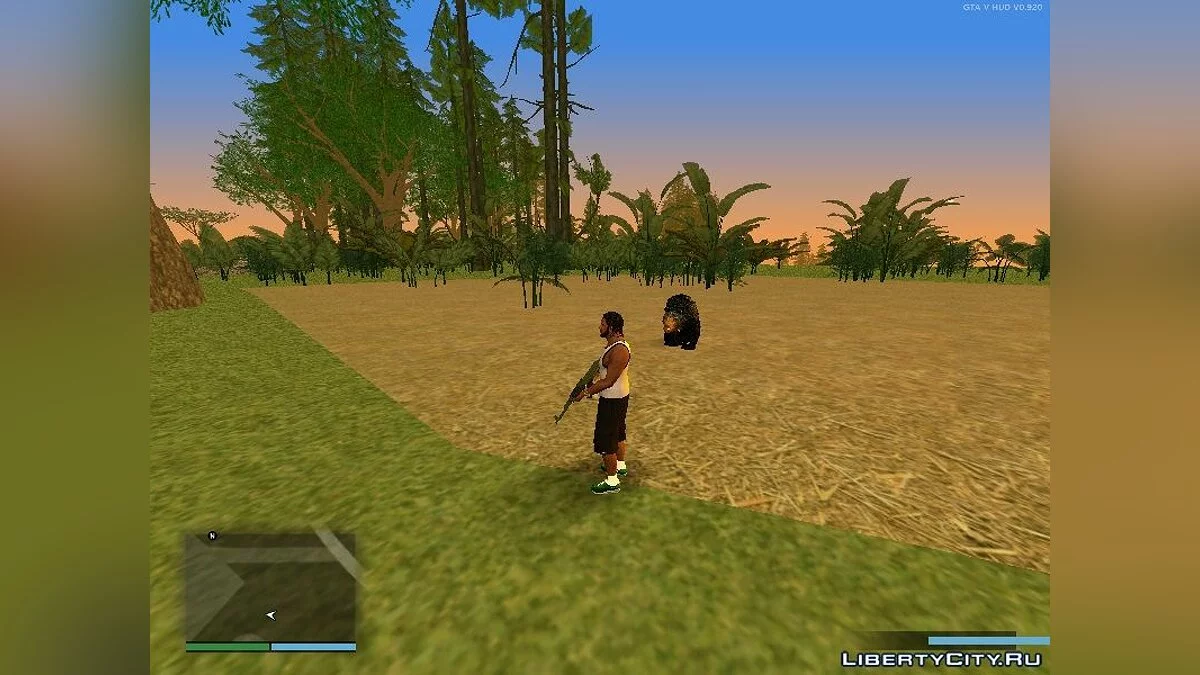 Бурый медведь на ферме / GTA San Andreas