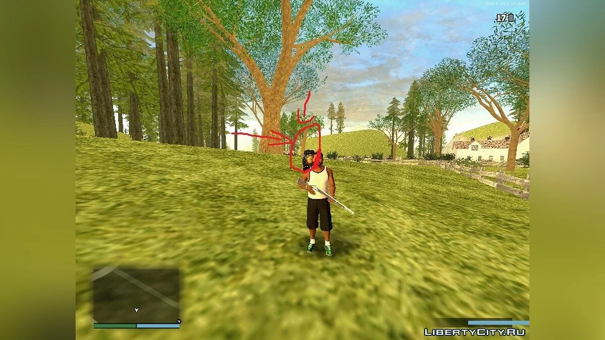 Бурый медведь на ферме / GTA San Andreas
