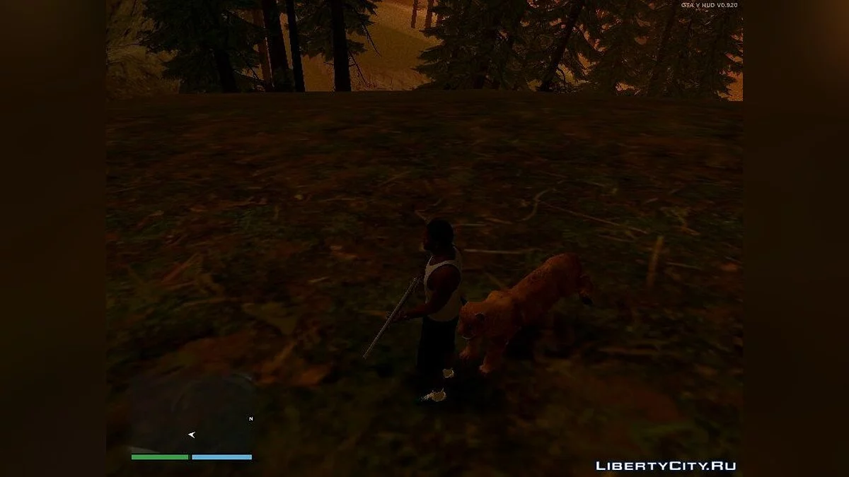 Пума в горах из GTA 5 / GTA San Andreas