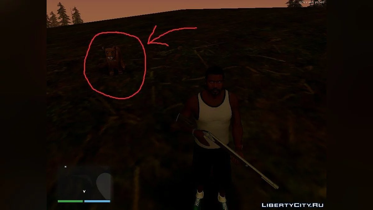 Пума в горах из GTA 5 / GTA San Andreas