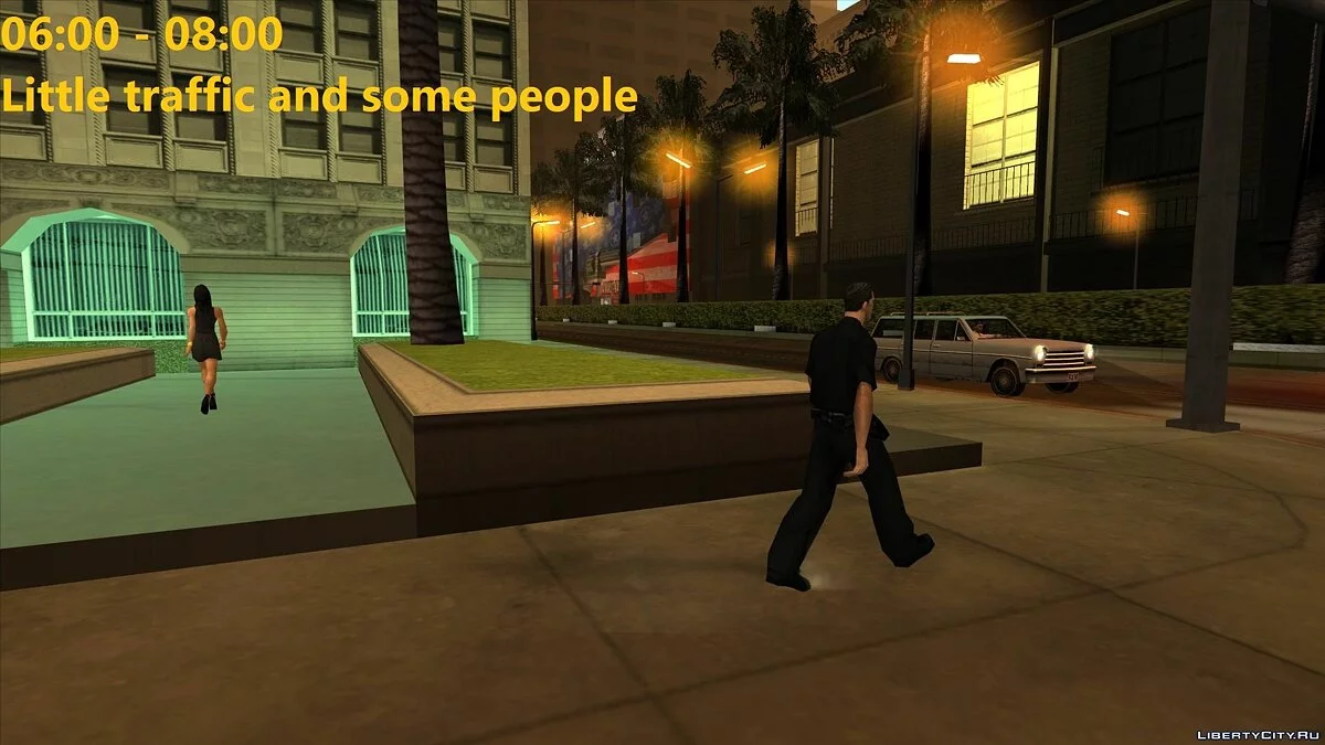 Реалистичное расписание городской жизни / GTA San Andreas