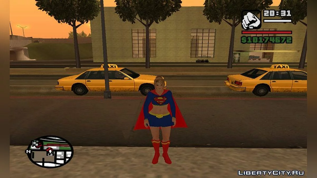 Супергерл мод / GTA San Andreas