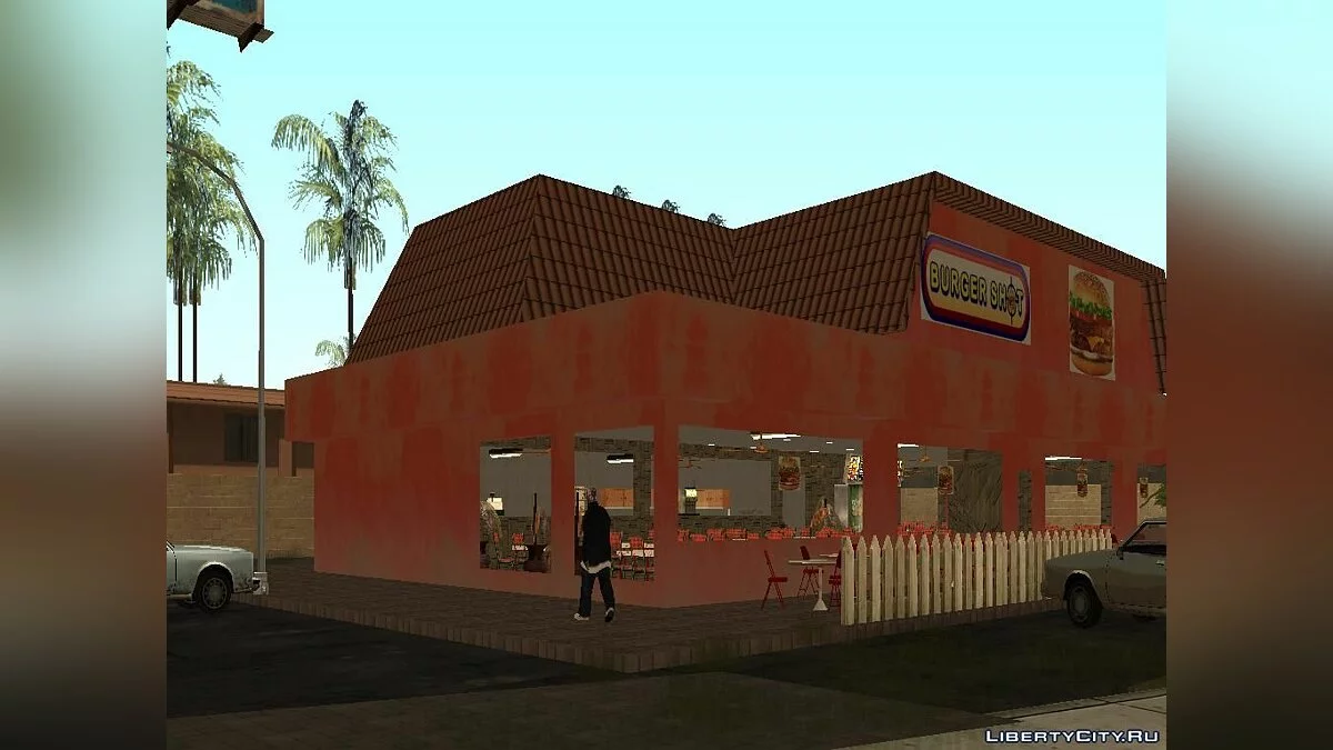 Видимый интерьер в Бургершот / GTA San Andreas