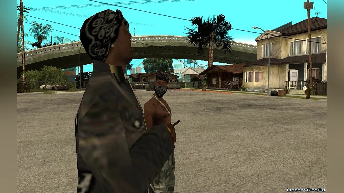 Новые бутылки и сигареты братков в HD / GTA San Andreas