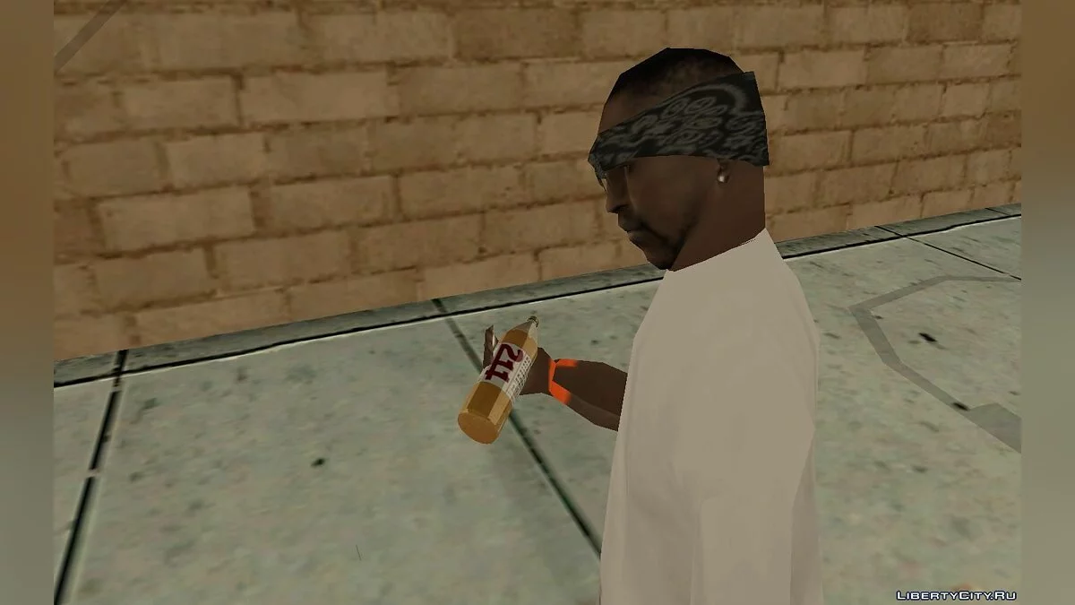 Новые бутылки и сигареты братков в HD / GTA San Andreas