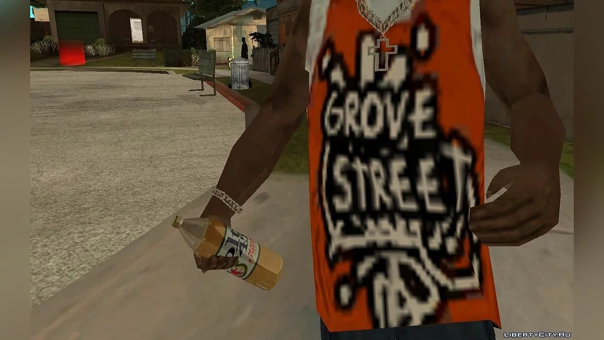 Новые бутылки и сигареты братков в HD / GTA San Andreas