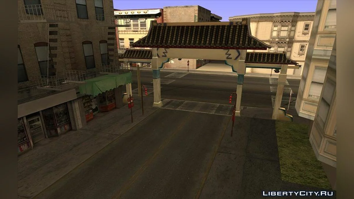 Новые ворота и фонари в китайском квартале / GTA San Andreas