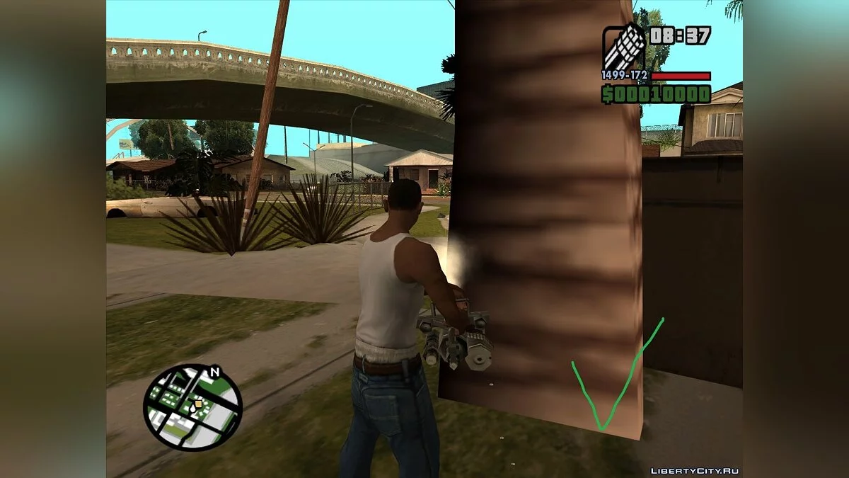 Фикс коллизий пальм / GTA San Andreas