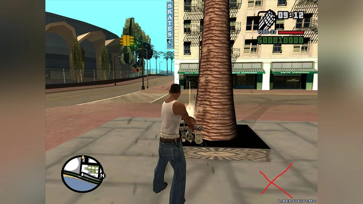Фикс коллизий пальм / GTA San Andreas