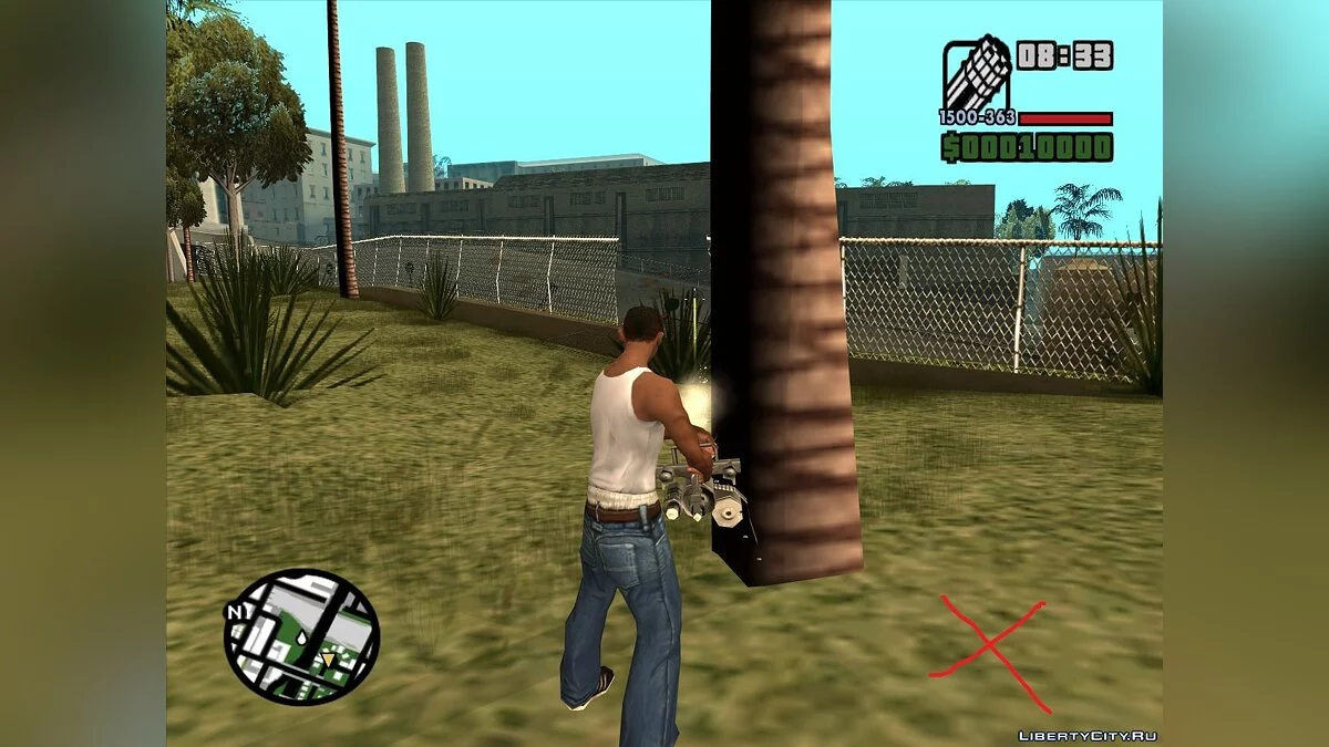 Фикс коллизий пальм / GTA San Andreas