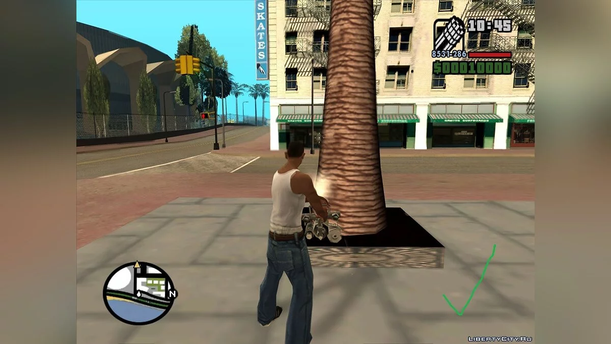 Фикс коллизий пальм / GTA San Andreas