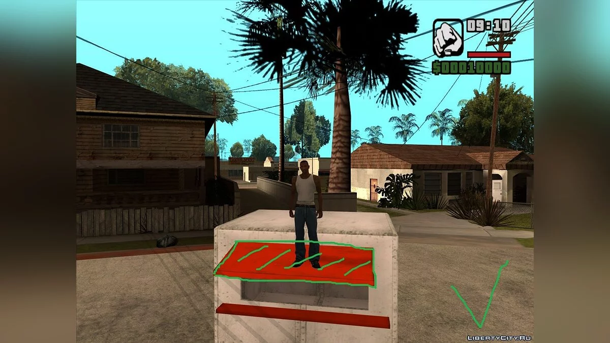 Исправленная коллизия Китайского ларька / GTA San Andreas