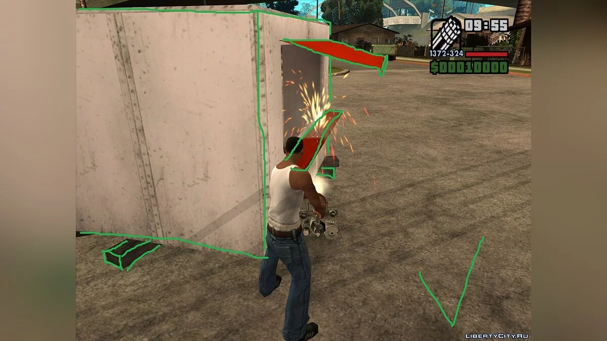 Исправленная коллизия Китайского ларька / GTA San Andreas