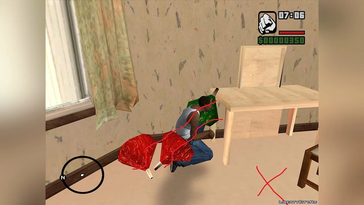 Исправленная коллизия объектов в доме Кэти [Неактуально] / GTA San Andreas