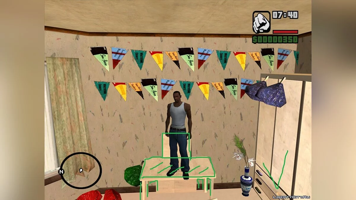 Исправленная коллизия объектов в доме Кэти [Неактуально] / GTA San Andreas