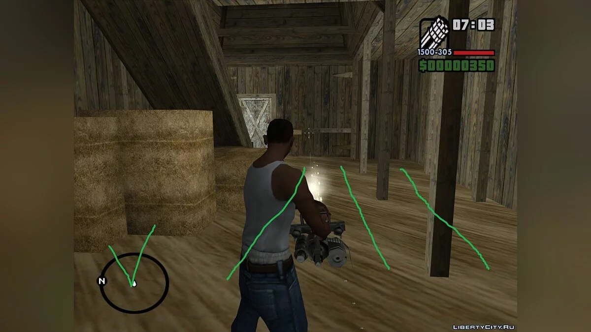 Исправленная коллизия в амбаре Хелены [Неактуально] / GTA San Andreas