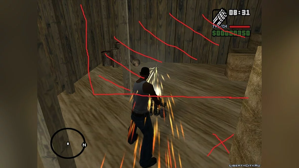 Исправленная коллизия в амбаре Хелены [Неактуально] / GTA San Andreas
