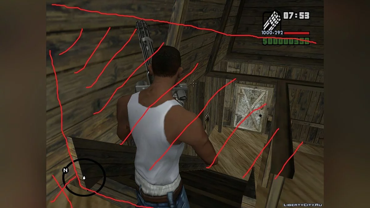 Исправленная коллизия в амбаре Хелены [Неактуально] / GTA San Andreas