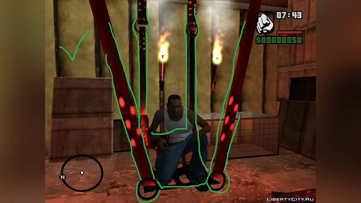 Исправленная коллизия в доме Милли [Неактуально] / GTA San Andreas