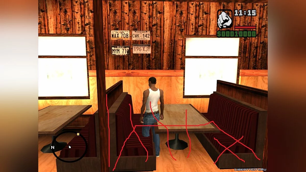 Коллизия интерьера деревенского бара [Неактуально] / GTA San Andreas