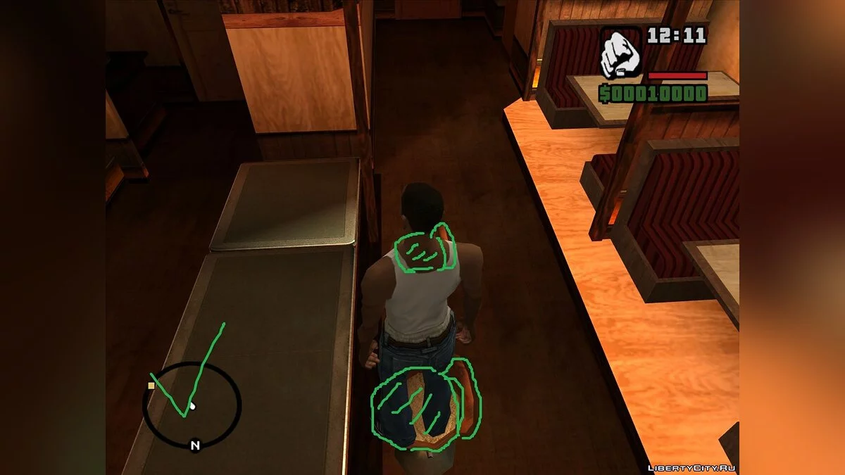 Коллизия интерьера деревенского бара [Неактуально] / GTA San Andreas