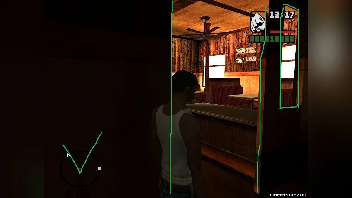Коллизия интерьера деревенского бара [Неактуально] / GTA San Andreas