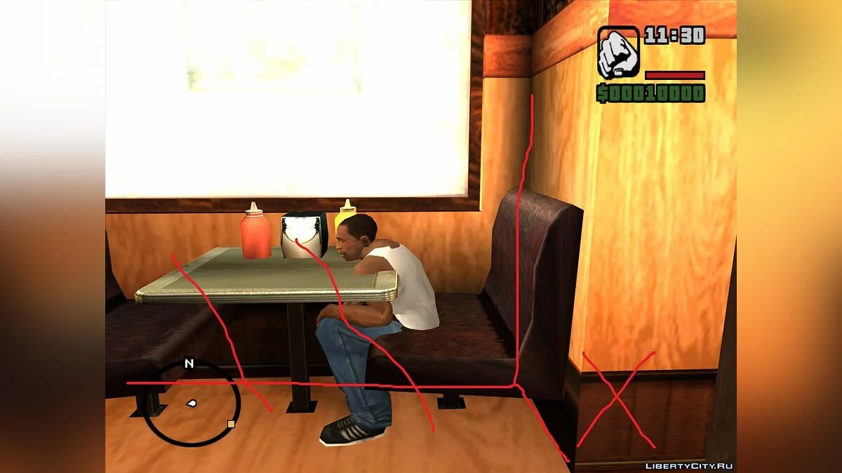 Коллизия интерьера деревенского бара [Неактуально] / GTA San Andreas