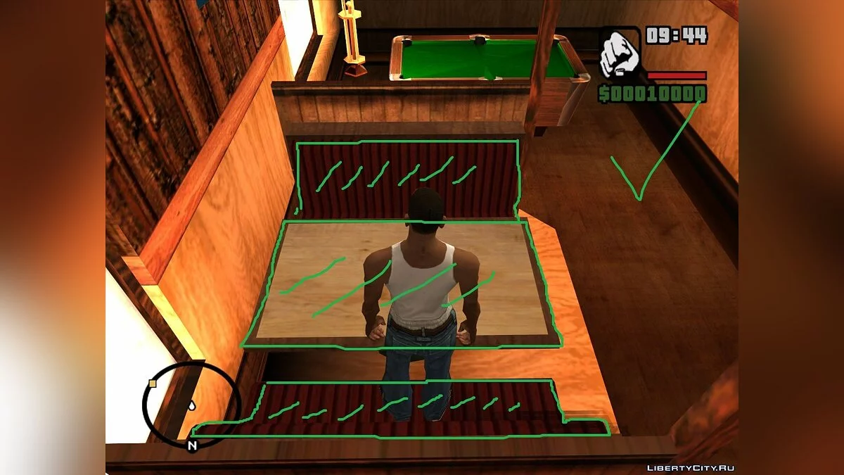 Коллизия интерьера деревенского бара [Неактуально] / GTA San Andreas