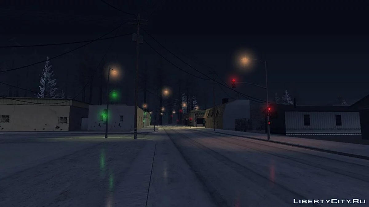 Зимняя графика для слабых компьютеров / GTA San Andreas