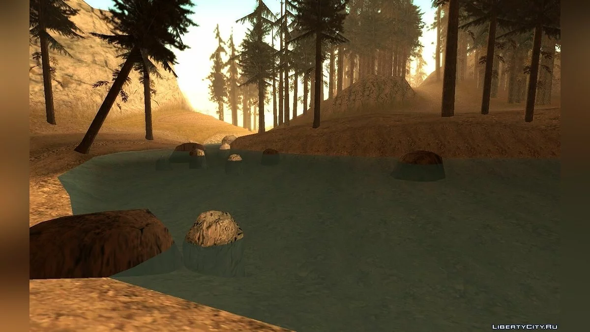 Голубая вода в Back O' Beyond / GTA San Andreas