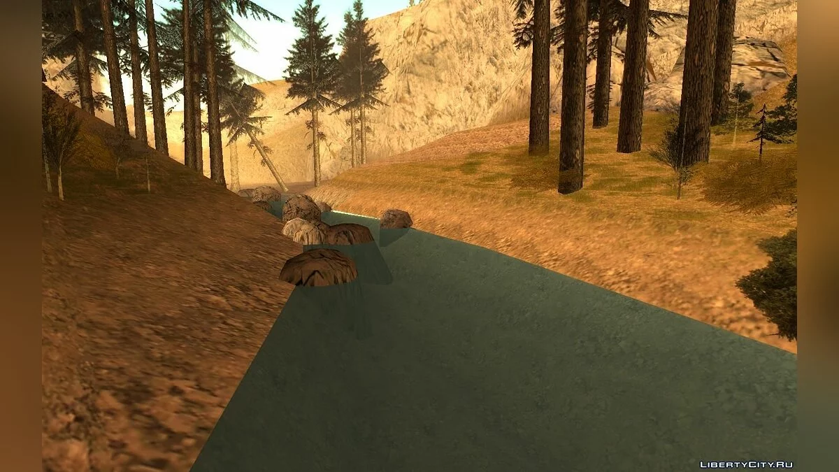 Голубая вода в Back O' Beyond / GTA San Andreas