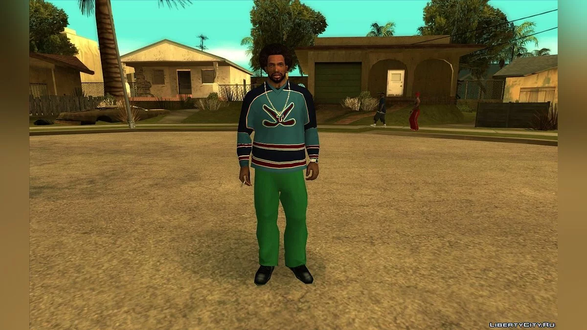 Улучшенные текстуры для Сиджея (Одежда, татуировки, прически) - CJ ESRGAN Upscale / GTA San Andreas