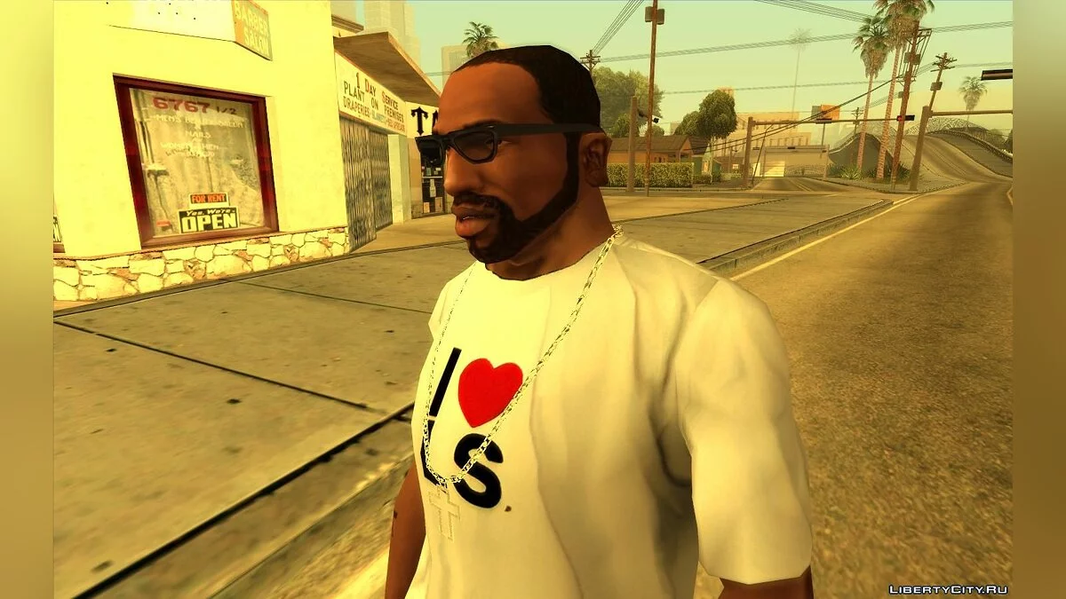 Возможность выбрать прическу и бороду / GTA San Andreas