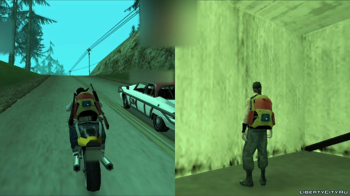 Парашют (pikupparachute) без набедренных лямок / GTA San Andreas