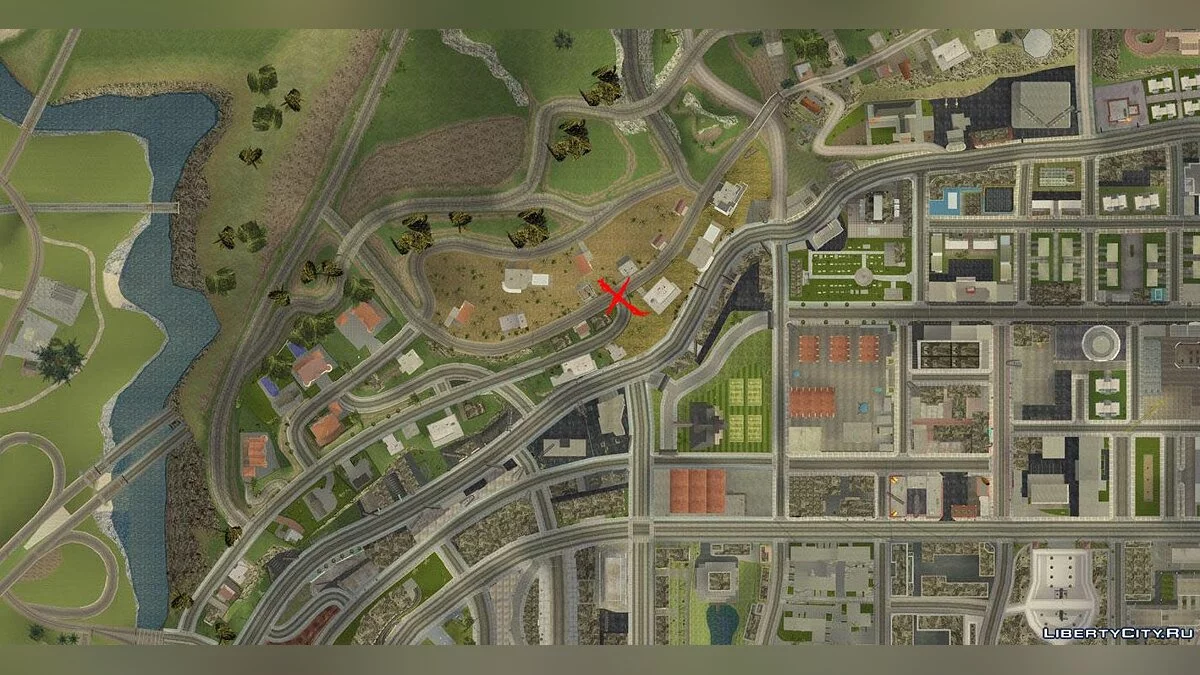 Richman-Mulholland bush fix / GTA San Andreas