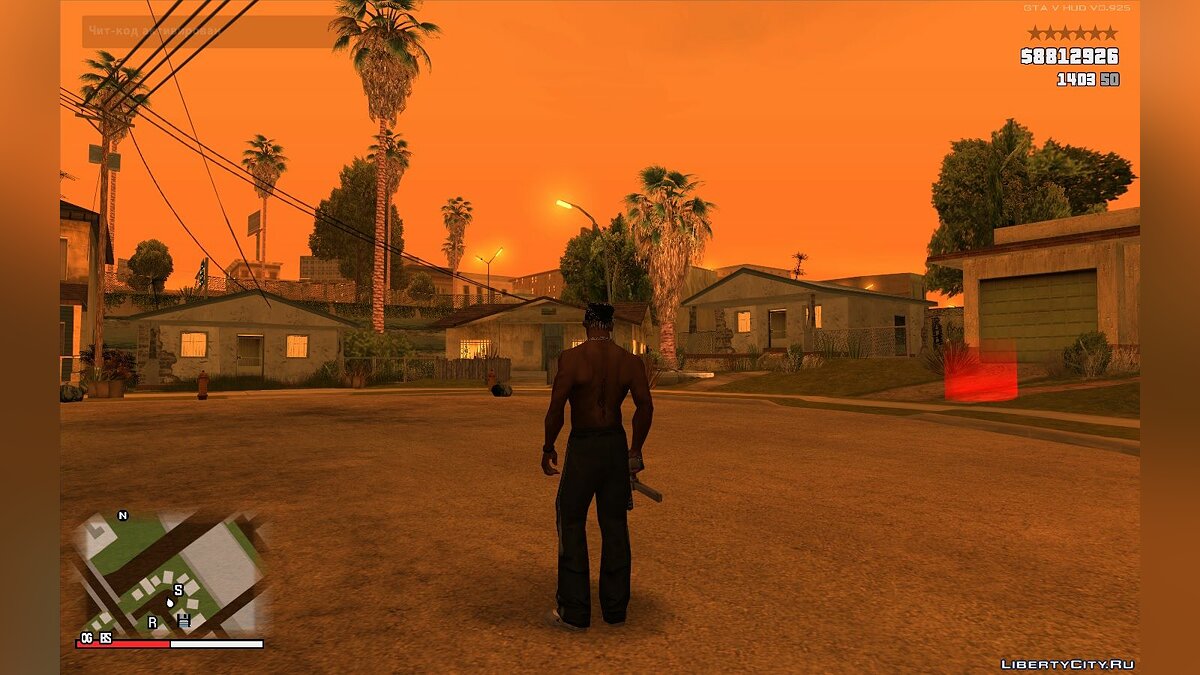 Скачать GTA 5 HUD by DK22Pac (San Andreas стиль) v0.925 для GTA San Andreas