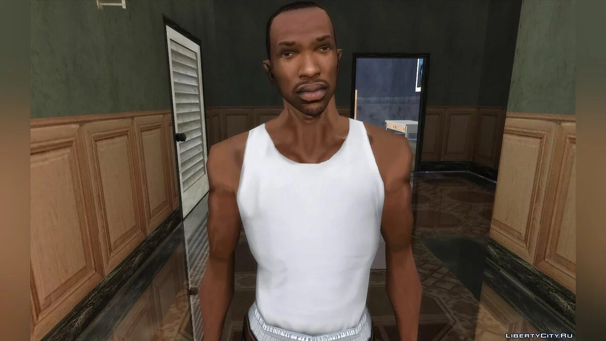 Download Improved textures for CJ (Clothes, tattoos, hairstyles) - CJ  Upscale HD v2.0 for GTA San Andreas