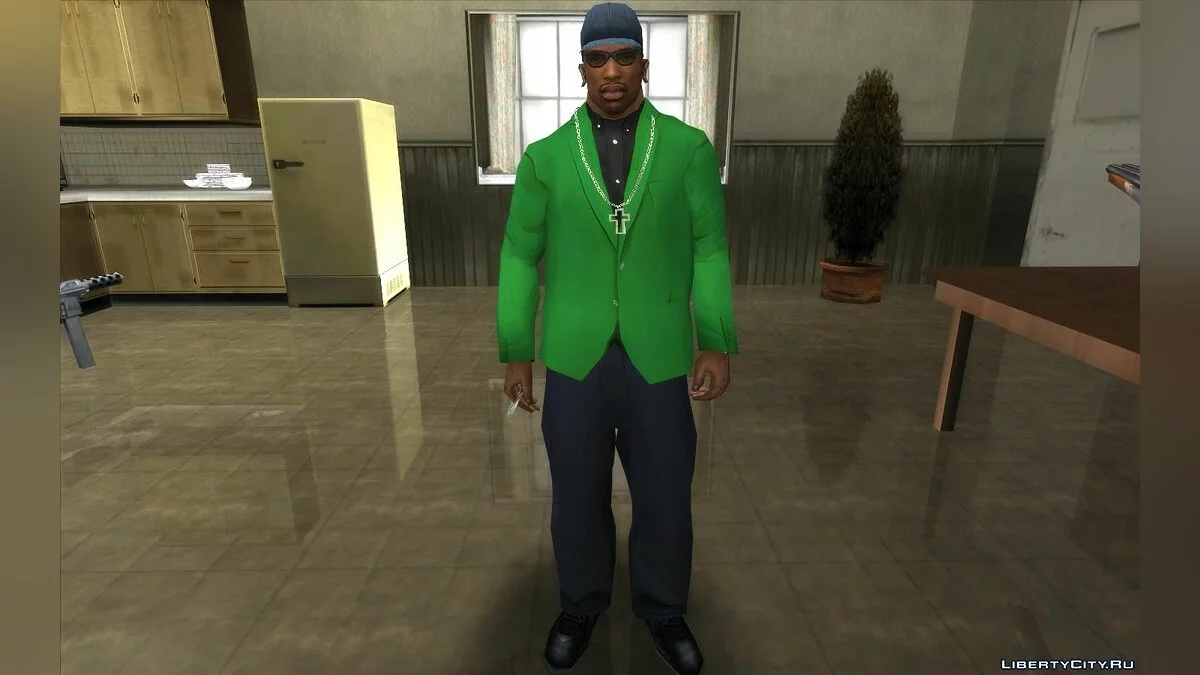 Улучшенные текстуры для Сиджея (Одежда, татуировки, прически) - CJ Upscale HD v2.0 / GTA San Andreas