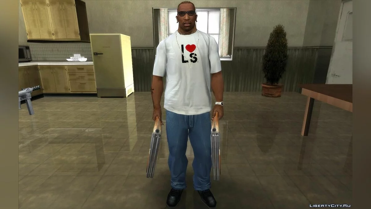 Улучшенные текстуры для Сиджея (Одежда, татуировки, прически) - CJ Upscale HD v2.0 / GTA San Andreas