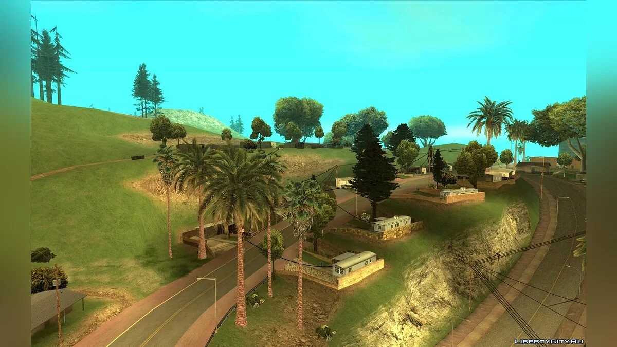 LOD Vegetation - увеличение дальности растений v1.2 / GTA San Andreas