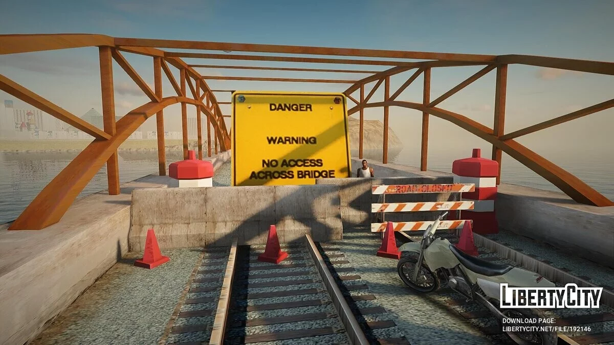 Перелезть через блоки в начале игры / GTA San Andreas
