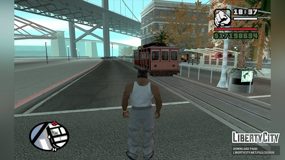 Скачать Трамвайные остановки для GTA San Andreas