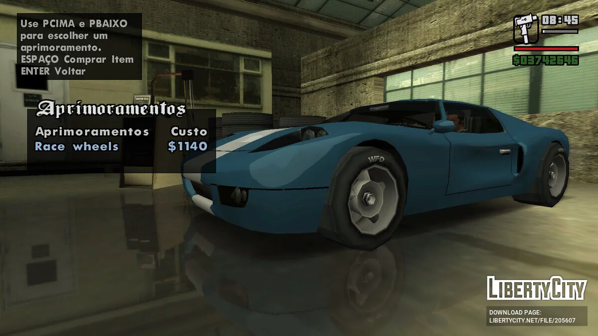 Гоночные шины Transfender / GTA San Andreas