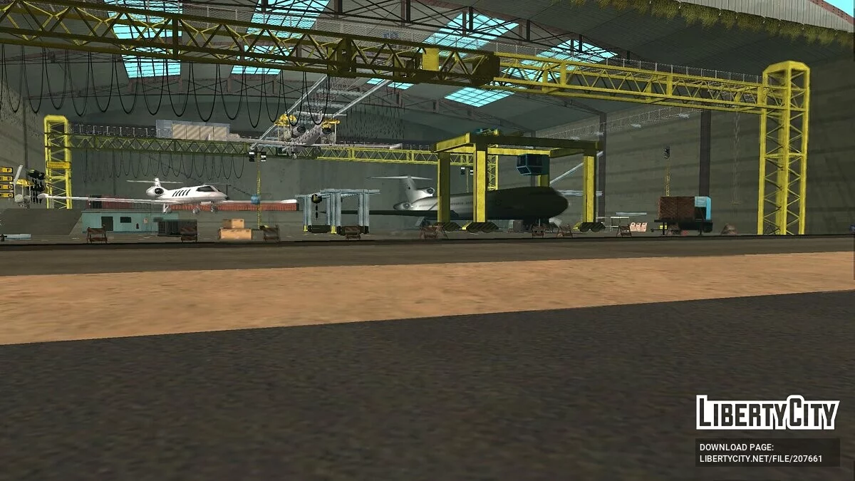 Авиа ремонт в аэропорту Las Venturas / GTA San Andreas
